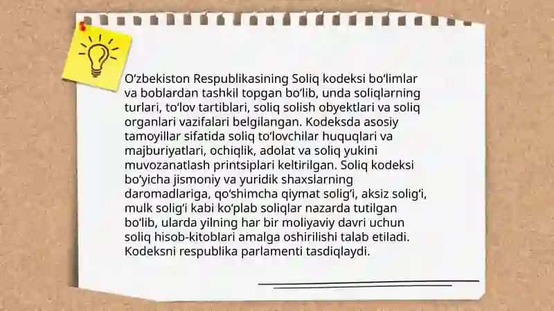 Soliq qonunchiligining huquqiy asoslari 4
