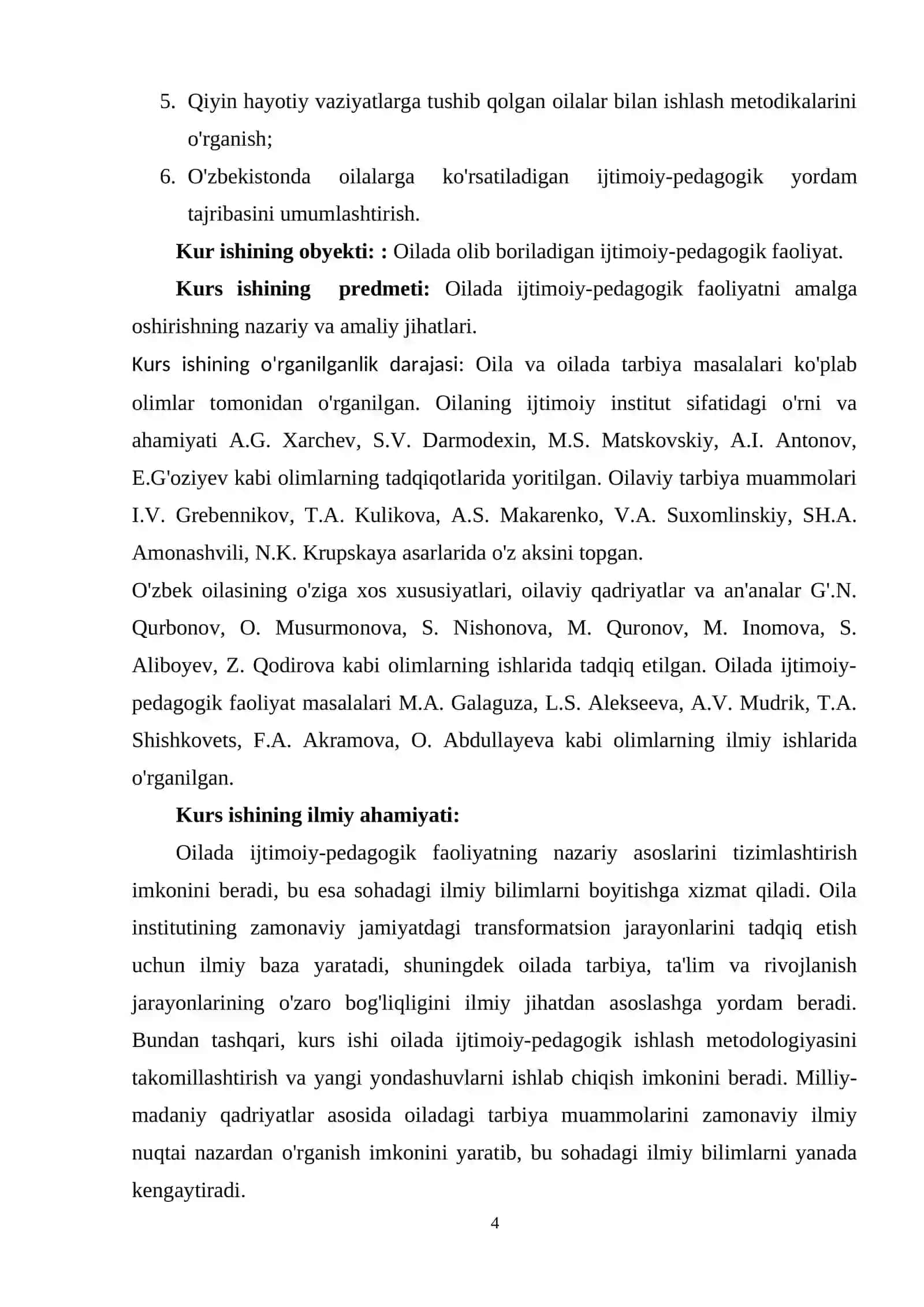 OILADA OLIB BORILADIGAN IJTIMOIY-PEDAGOGIK FAOLIYAT 4