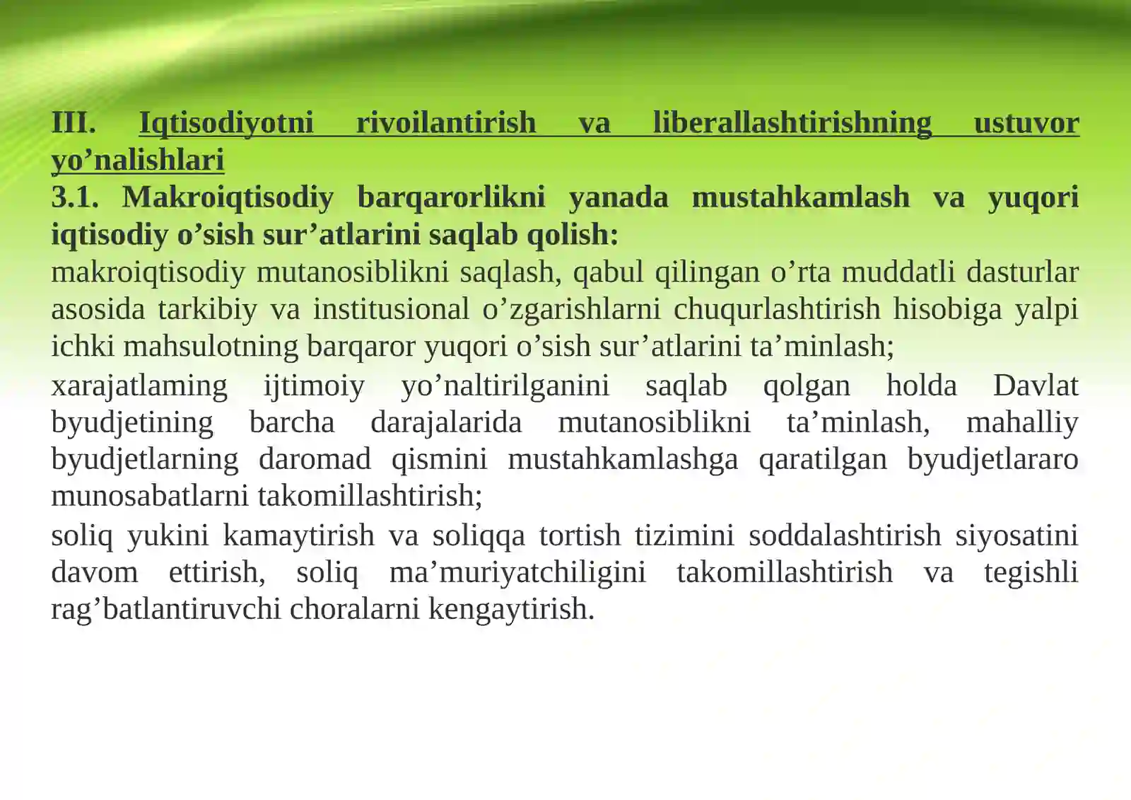 Rivojlanish harakatlari 4