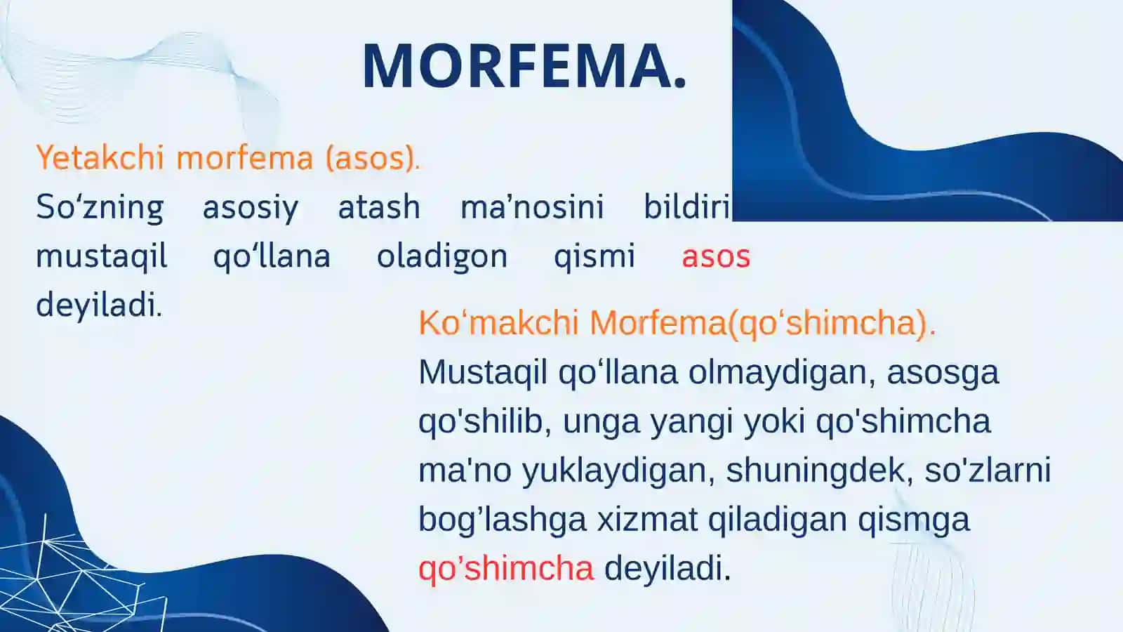 MARFEMIKA. (SOʻZ TARKIBI) 4