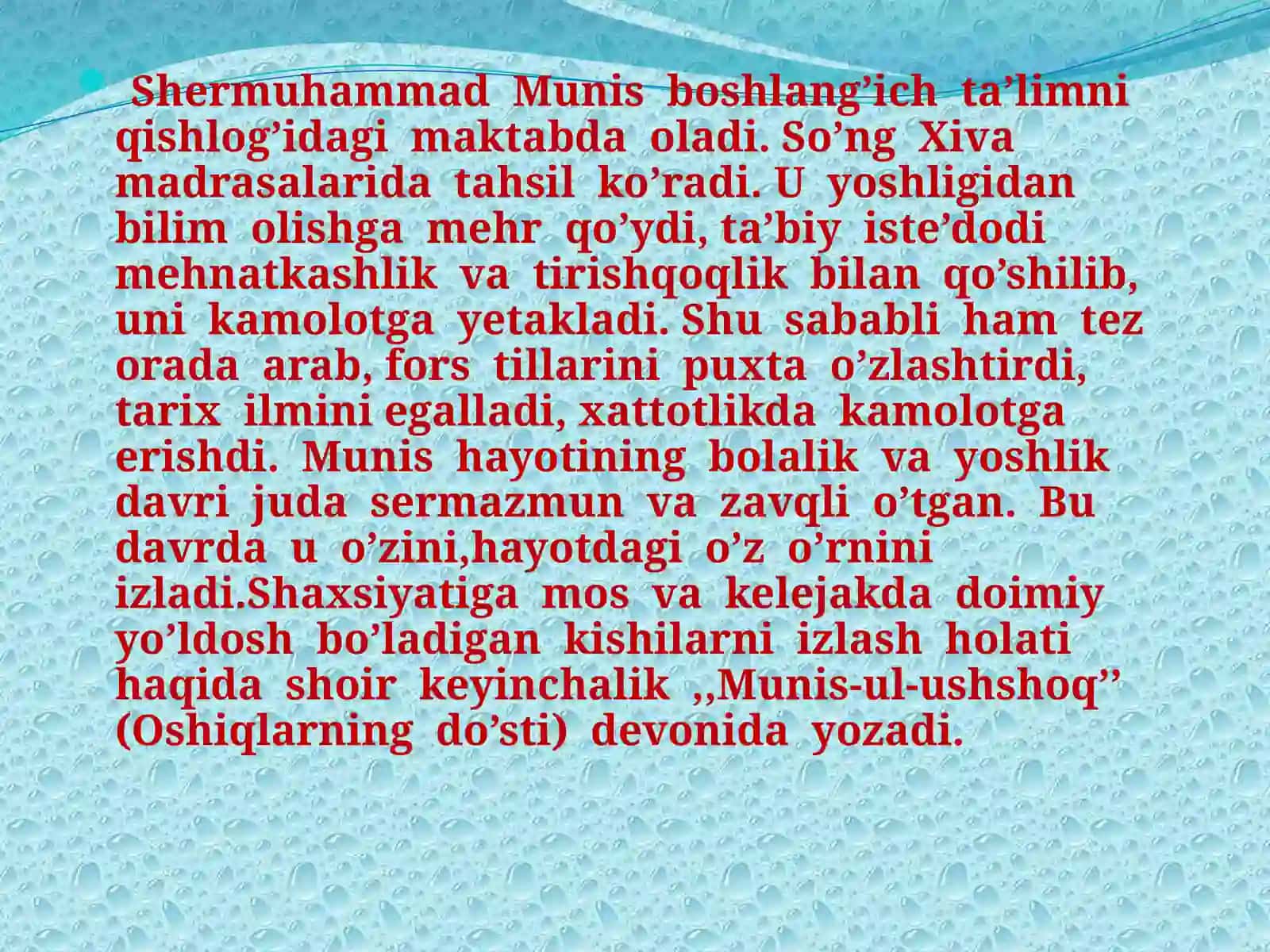 Shermuhammad Munisning savod ul-ta'lim asarining didaktika hamiyati 4