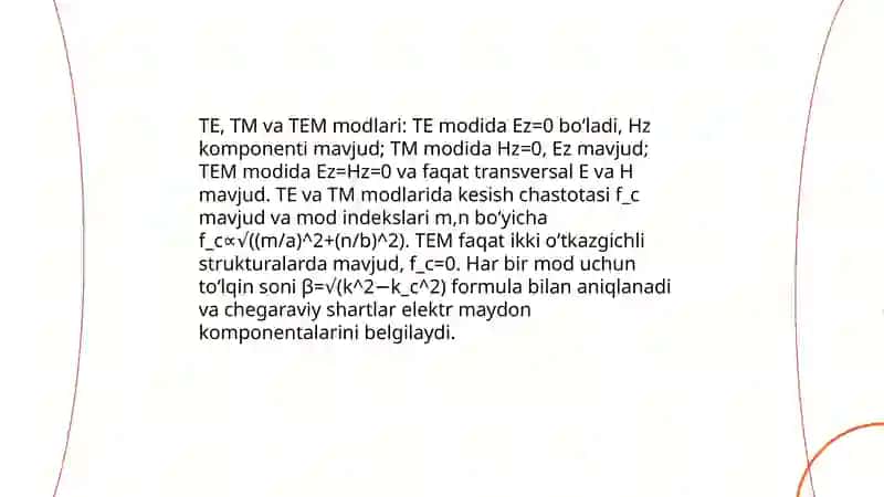 To'lqin o'tkazgichlar (volnovodlar) 4