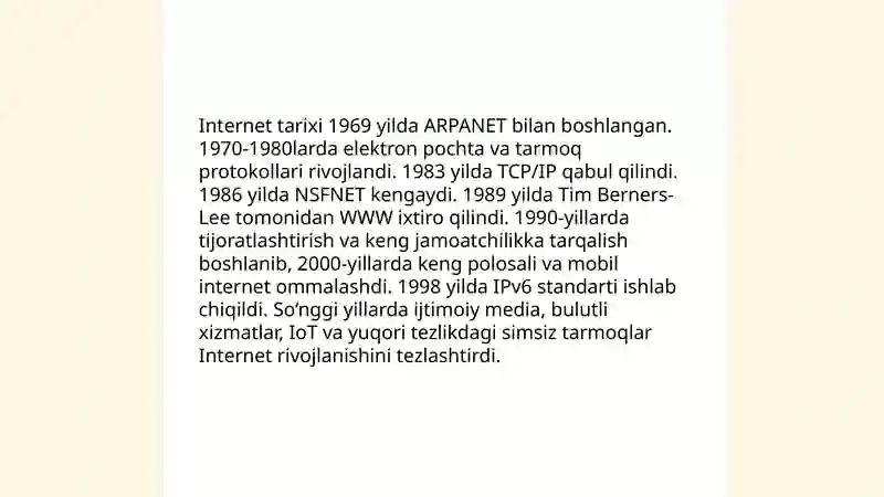Internet tushunchasi 4