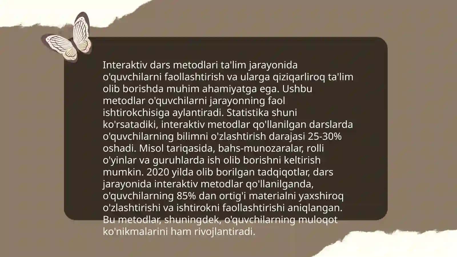 O‘quvchilar faolligini jadallashtirish talim texnologiyalari asosida dars kanspektini ishlab chiqish 4