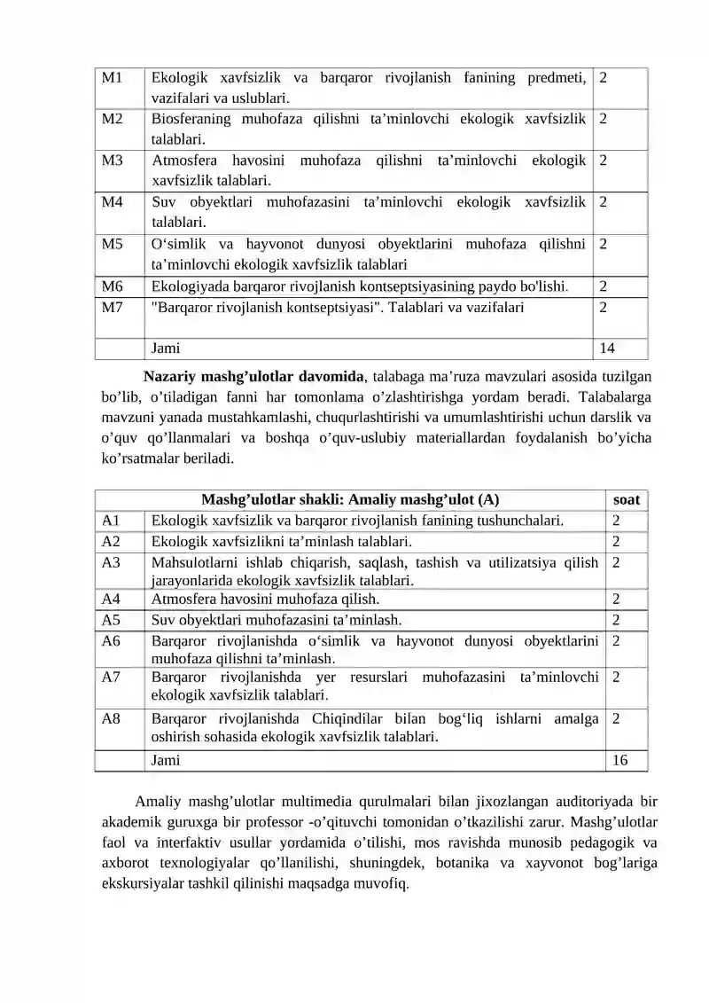 Ekologik havfsizlik va barqaror rivojlanish 4