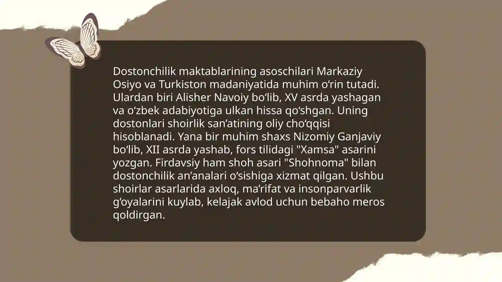 Dostonchilik maktablari haqida 4