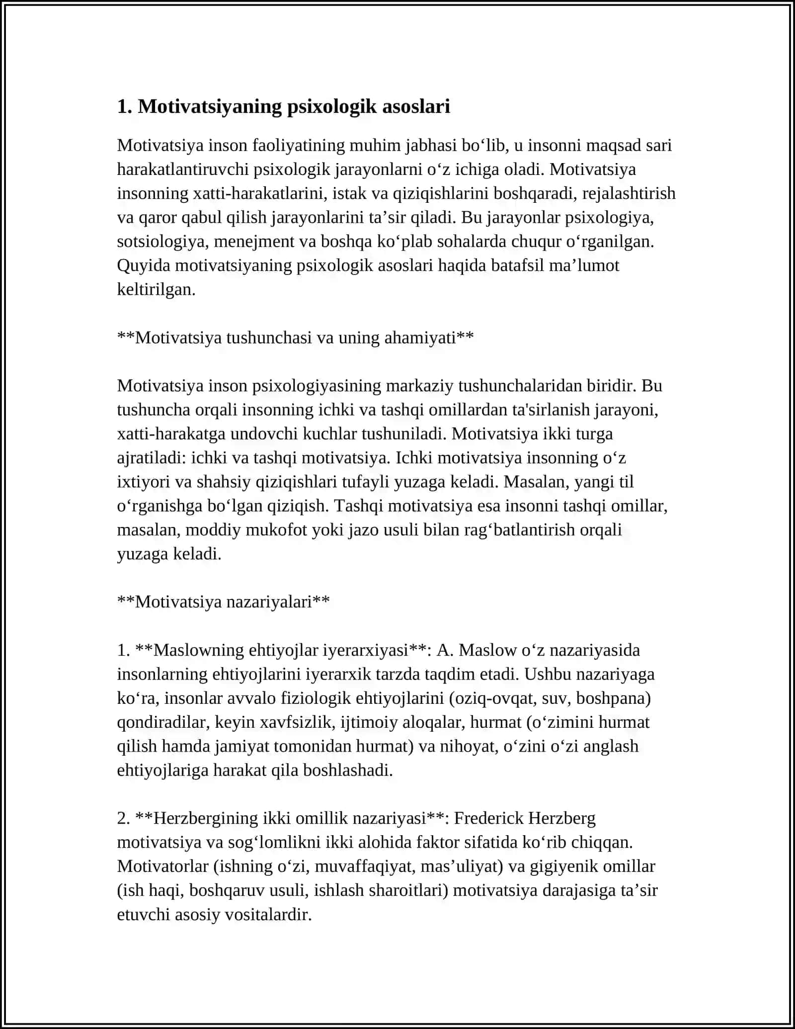 MOTIV VA MOTIVATSION JARAYONLARNI DIAGNOSTIKA QILISH METODIKALARI 4