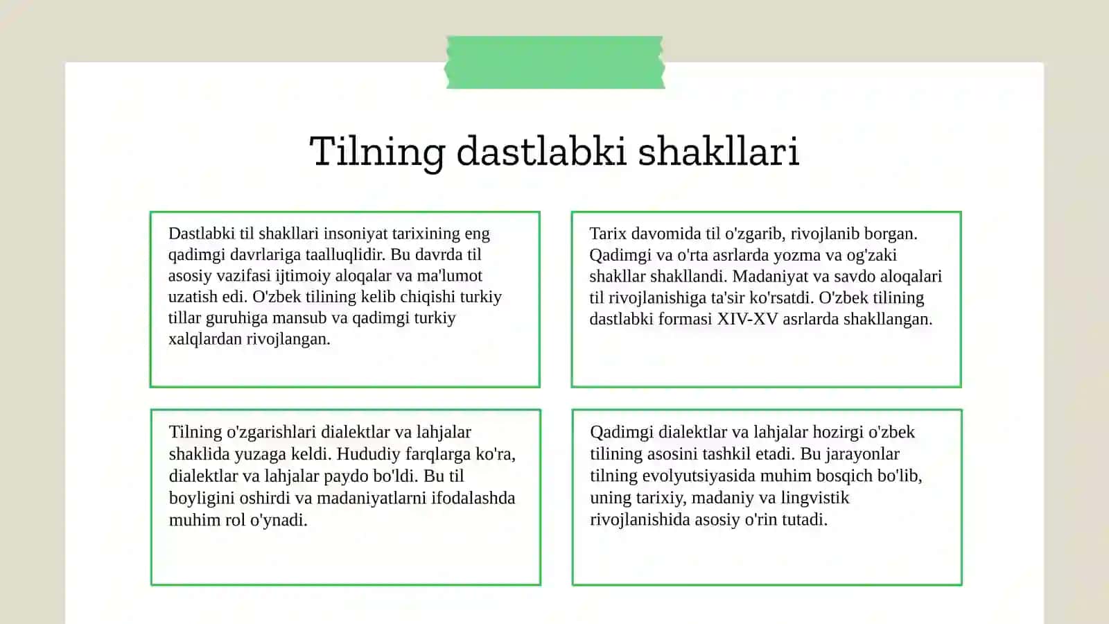 Tilning paydo bôlishi haqida 4