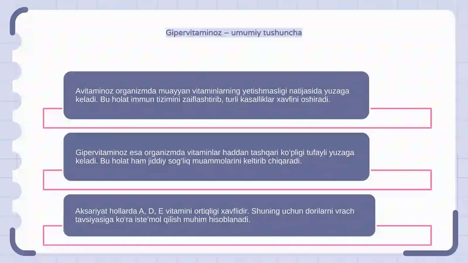 Avitaminoz va gipervitaminoz haqida tushuncha 4