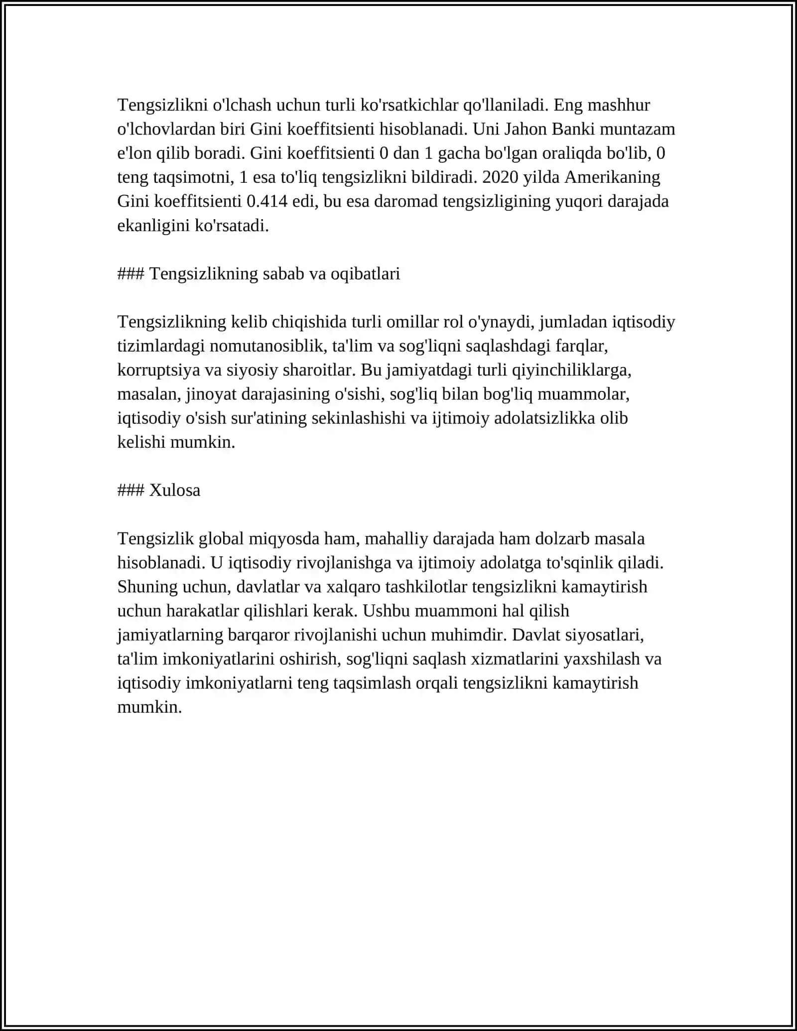 TENGSIZLIK.KATTA EMAS VA KICHIK EMAS BELGILARI 3-SINF KITOBIDAN 4