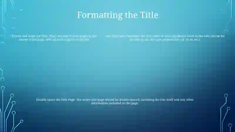 APA Style Title Page Formatting 4
