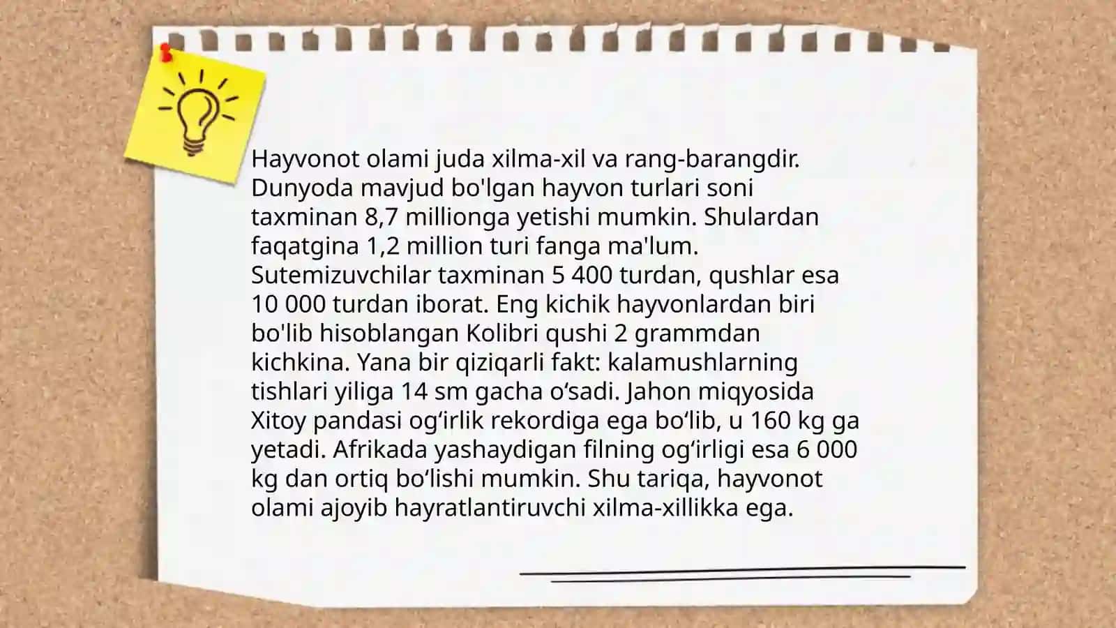 Tabiat va atrof olam bilan tanishtirish mazmuni 4