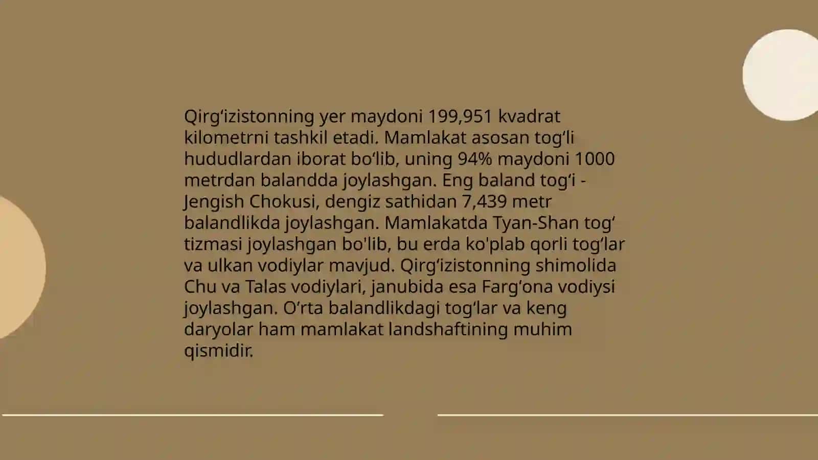 Qirgʻiziston Respublikasiga umumiy iqtisodiy geografik tavsif 4