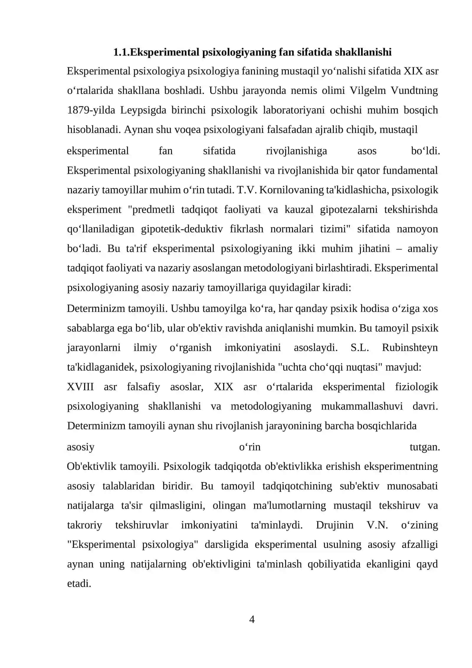 Psixometrikada me’yor muammosi va test tarkiblarining xususiyatlari mavzusidagi kurs ishi 4