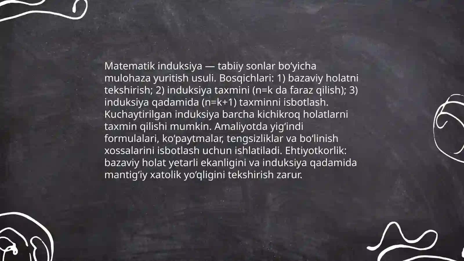 Hisoblashga va isbotlashga doir masalalar yechish 4