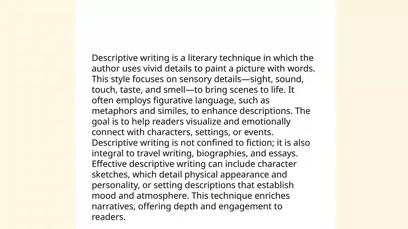 Writing style and format 4