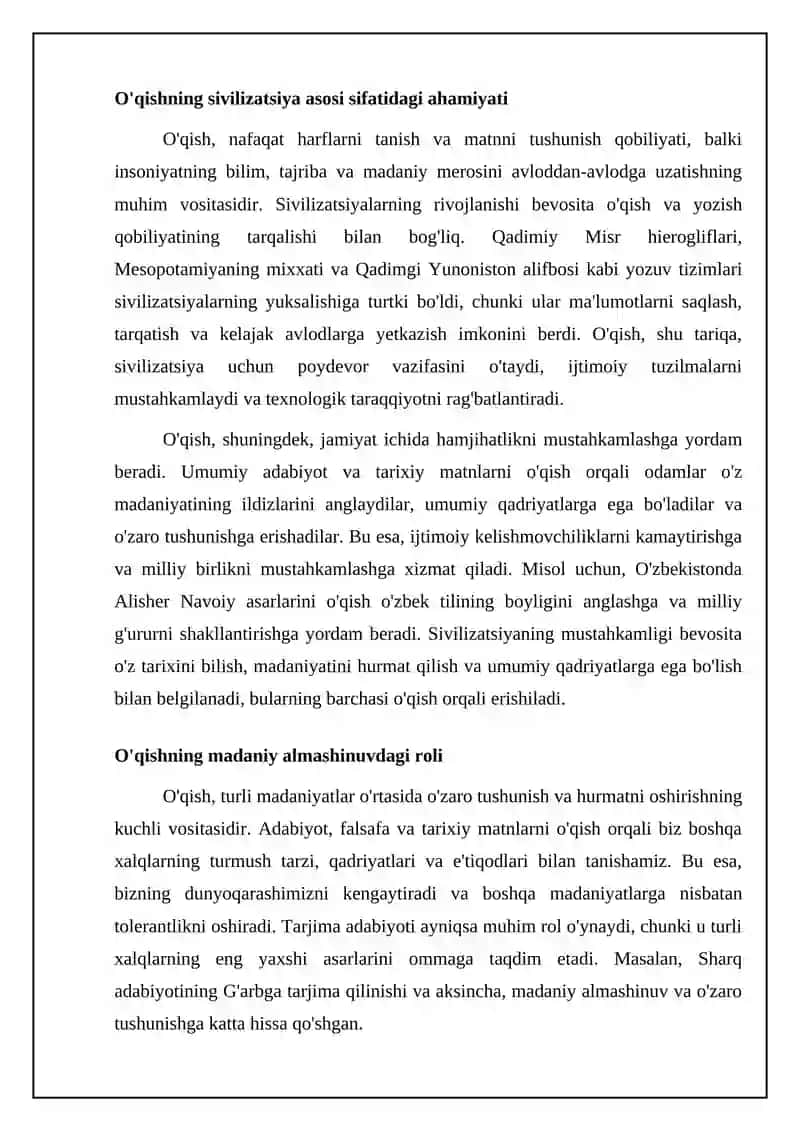 Sivilizatsiya toqnashuvi oqish mohiyati boyicha esse tayyorlash 4