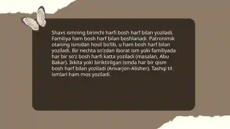 Bosh harflar imlosi 4