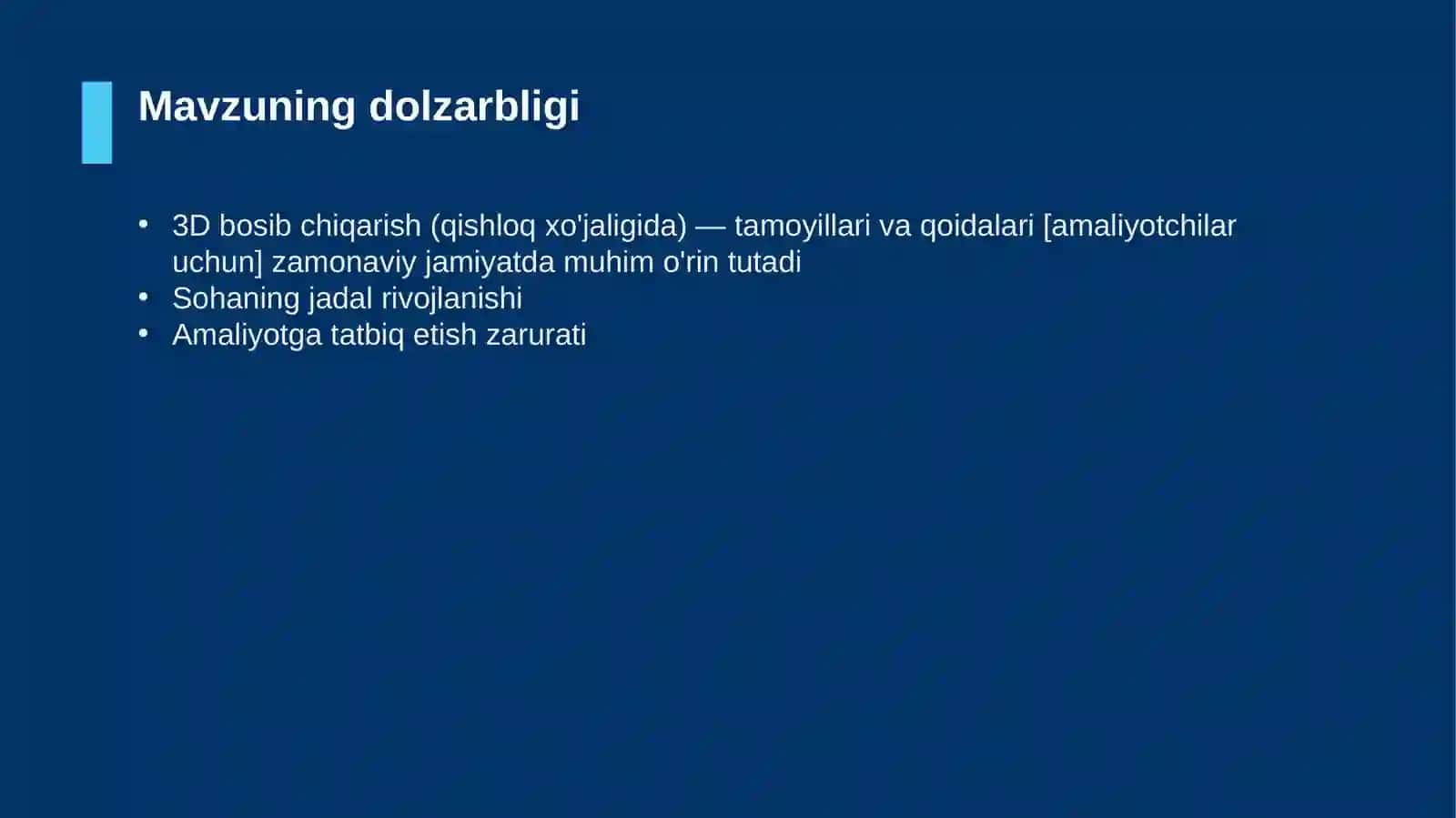 3D bosib chiqarish (qishloq xo'jaligida) — tamoyillari va qoidalari [amaliyotchilar uchun] 4