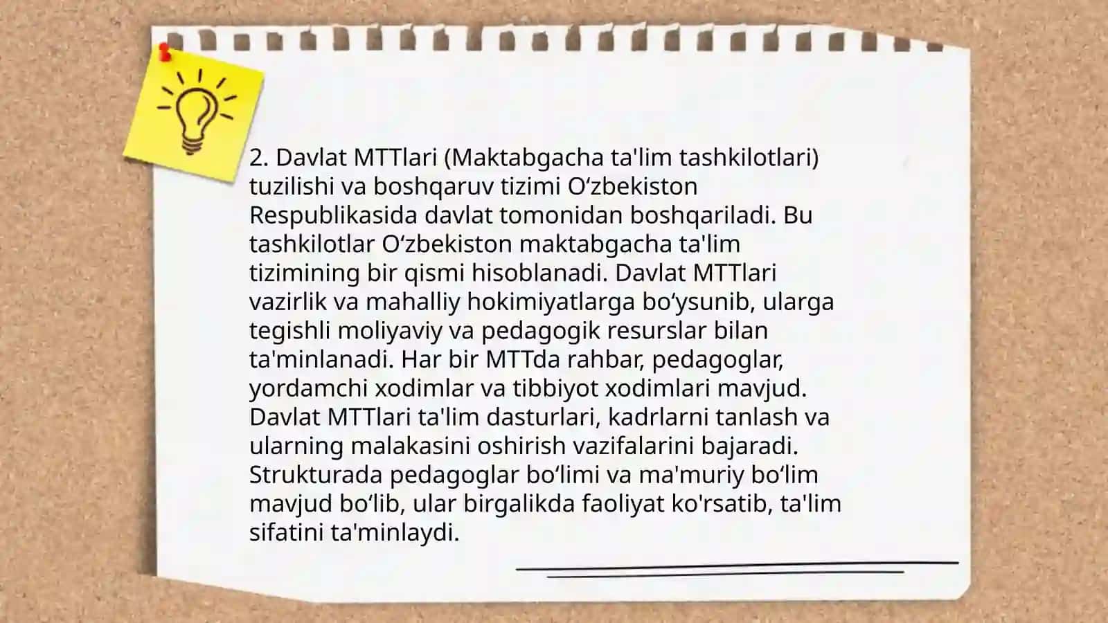 Umumiy turdagi davlat va nodavlat MTTlarini tashlik qilish 4