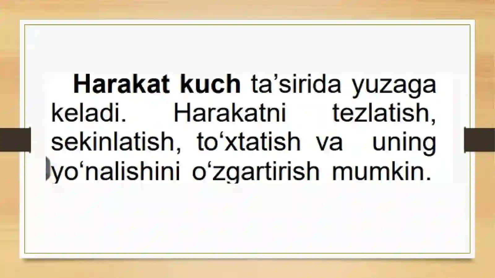 “Harakat” mavzusigatayyorlagan taqdimoti 4