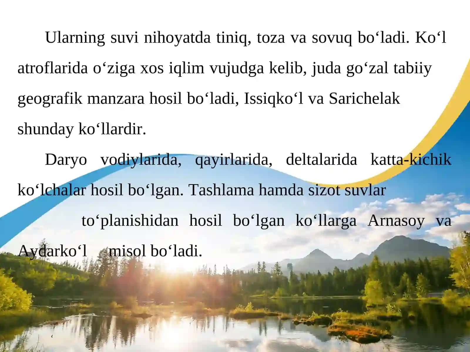 Ko‘llari va suv omborlari 4
