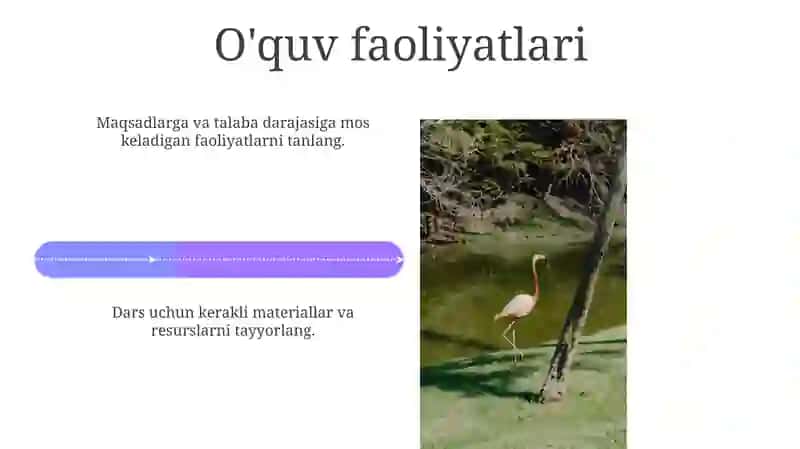Darsni tashkil qilishga tayyorgarlik bir soatlik dars reja 4