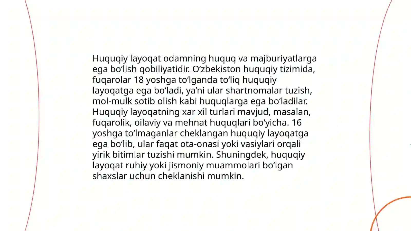 Fuqarolik huquqining subyektlari va obyektlari 4