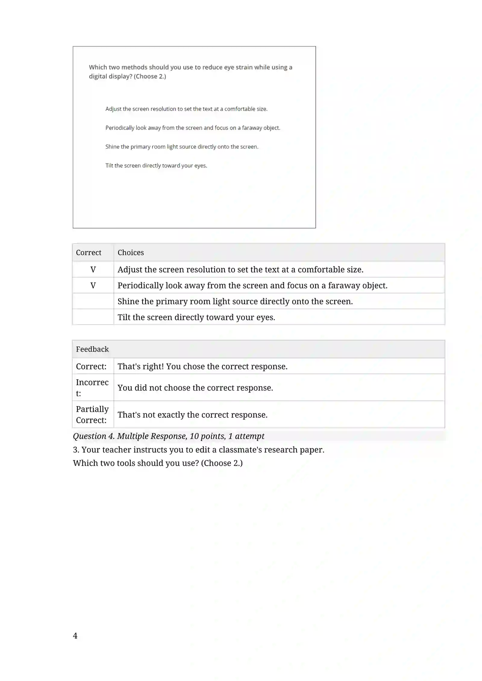 IC3 GS6 Level 1 Test 4