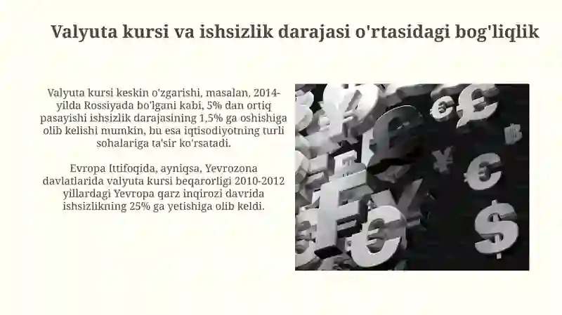 Valyuta kurslarining makroiqtisodiy barqarorlikka ta'siri 4