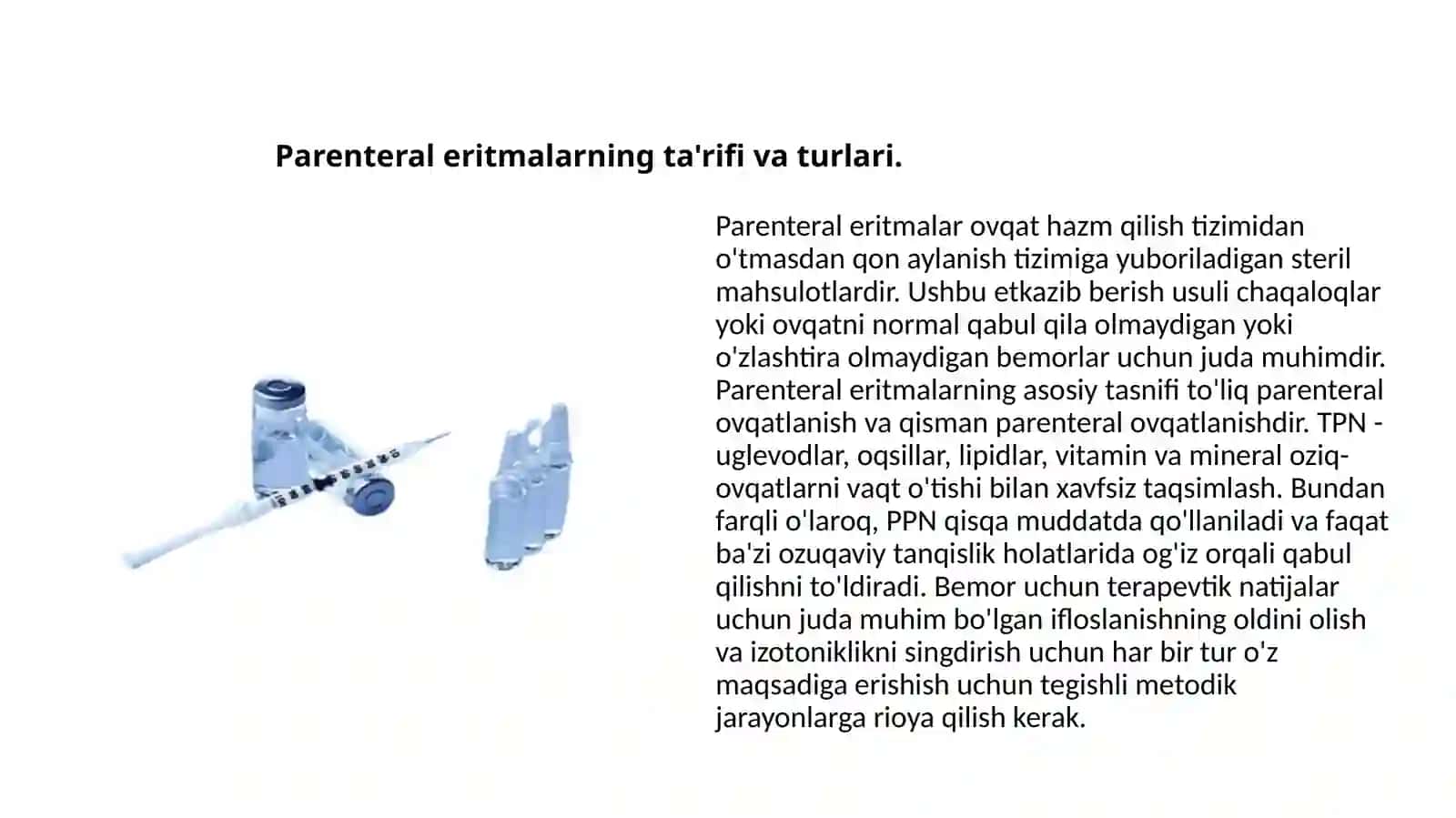 Parental ovqatlanish va uning klinik ahamiyati 4