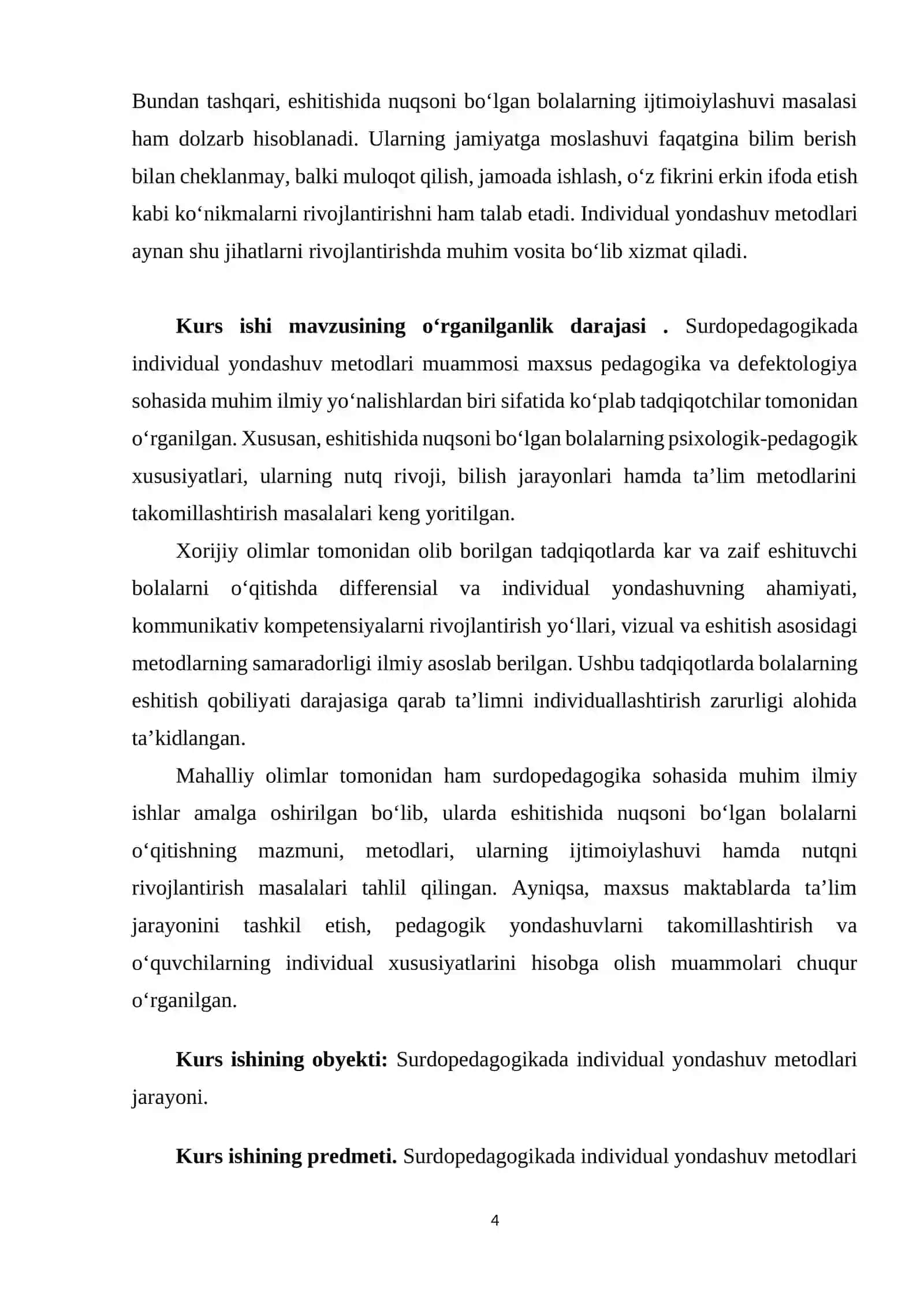 "SURDOPEDAGOGIKADA INDIVIDUAL YONDASHUV METODLARI" 4