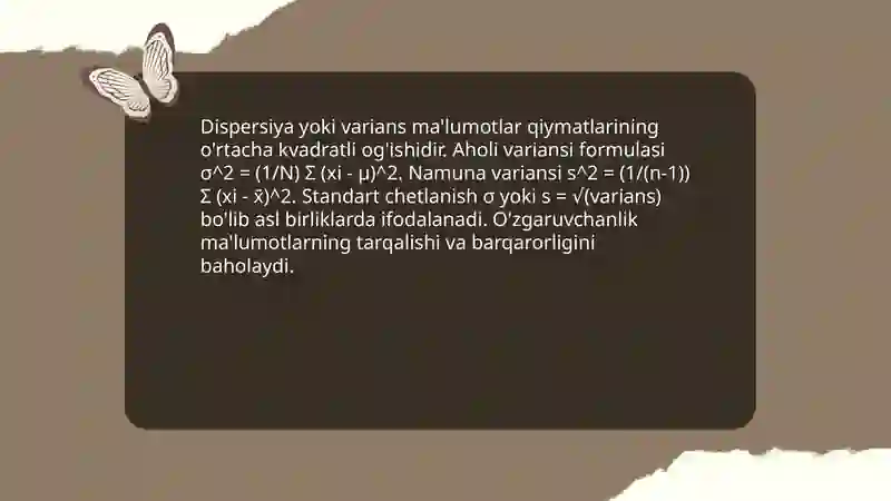 Dispertsion tahlil 4