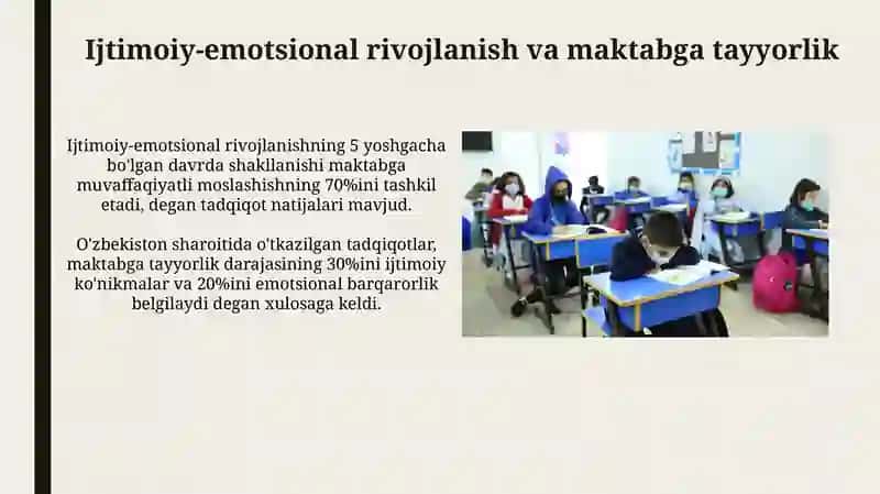 Maktabga Tayyorlik Bo'yicha Chet El Psixologlarining Tadqiqotlari 4