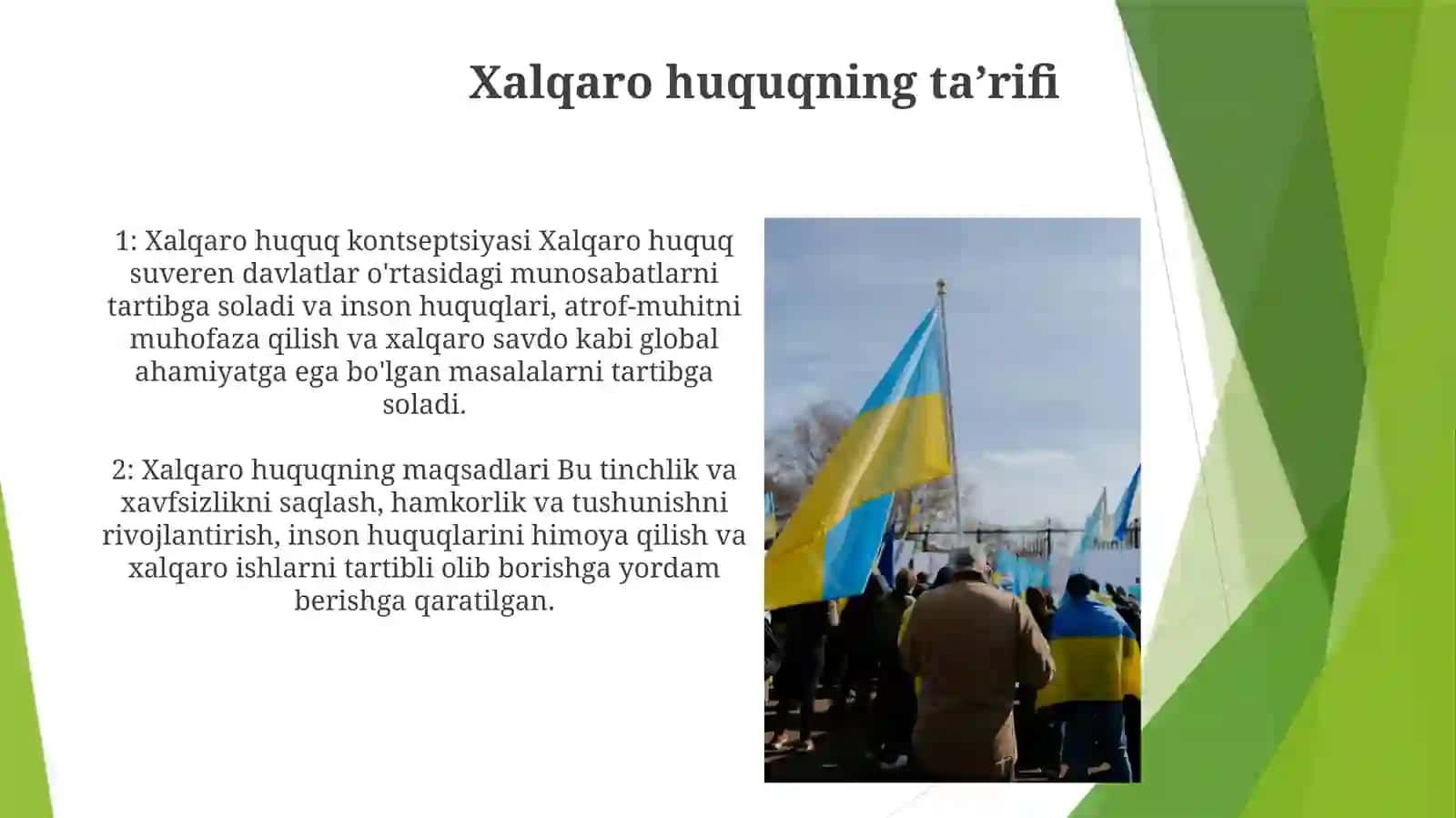 Xalqaro huquq nima? Va u nima uchun xizmat qiladi? 4