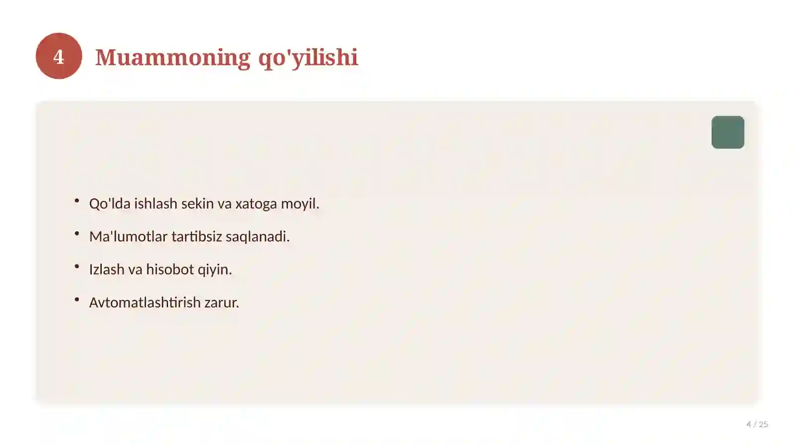 "C++ tilida ifodalar va operatorlar bilan ishlash" 4