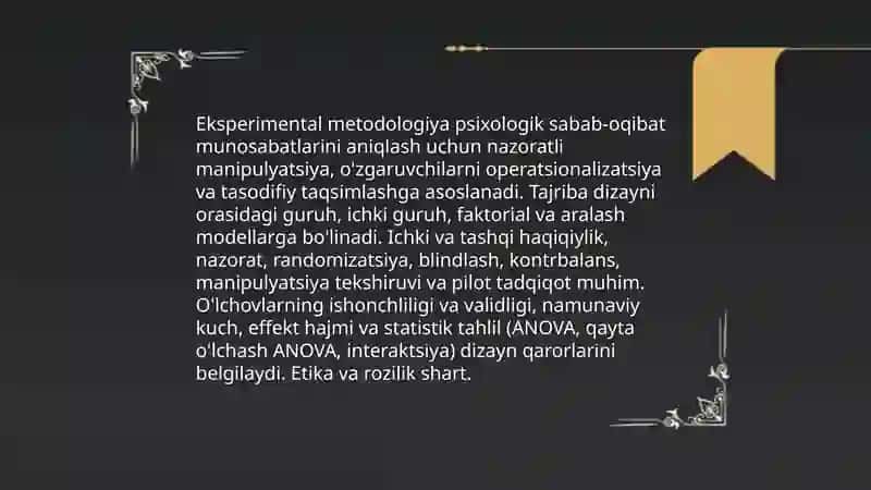 Umumiy psixologiyaning zamonaviy metodologiyasi 4