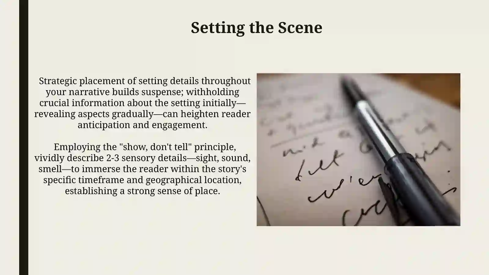 Creative writing contexts:story writing 4