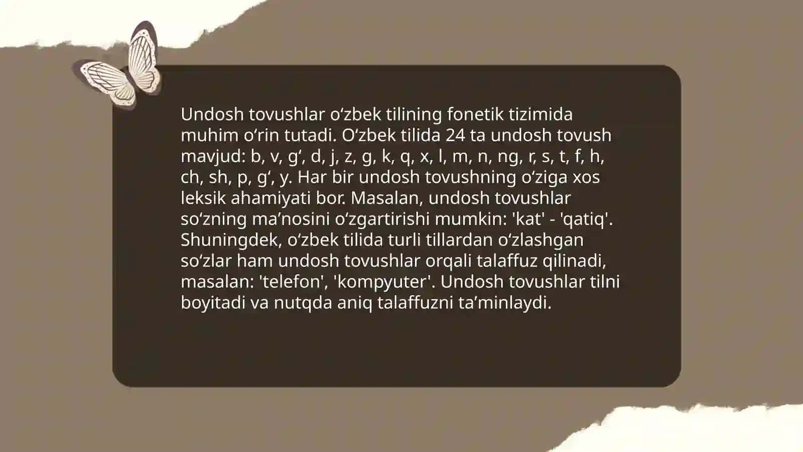 Unli va undosh tovushlarni o'rganishda leksik mashiqlarni tashkil etish 4