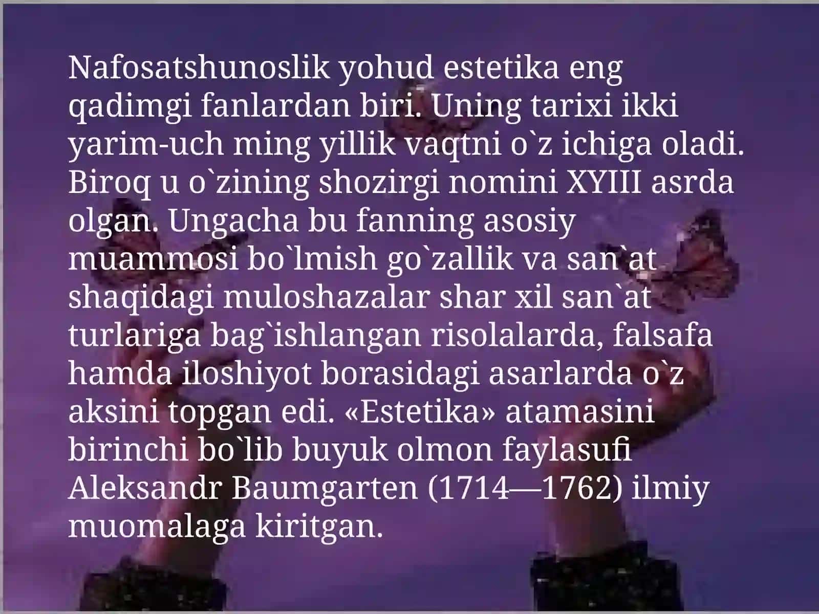 Estetika 4