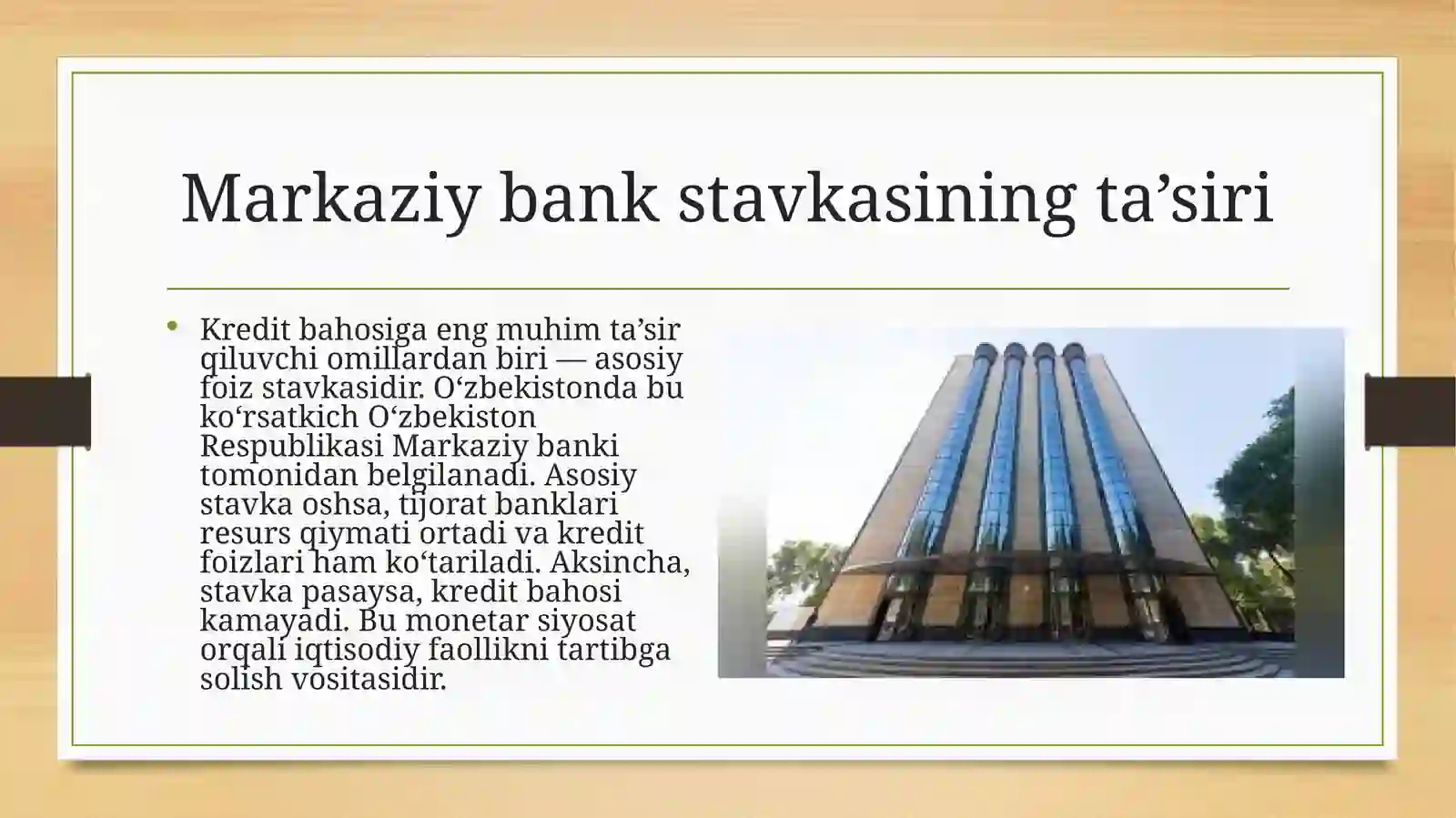 Kredit bahosiga ta’sir qiluvchi omillar. 🙂‍↔️🙂‍↔️ 4