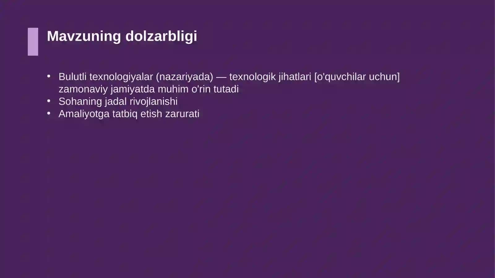 Bulutli texnologiyalar (nazariyada) — texnologik jihatlari [o'quvchilar uchun] 4