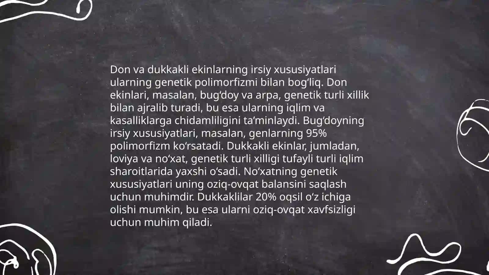 Don va dukkakli ekinlar genetikasi va seleksiyasi 4