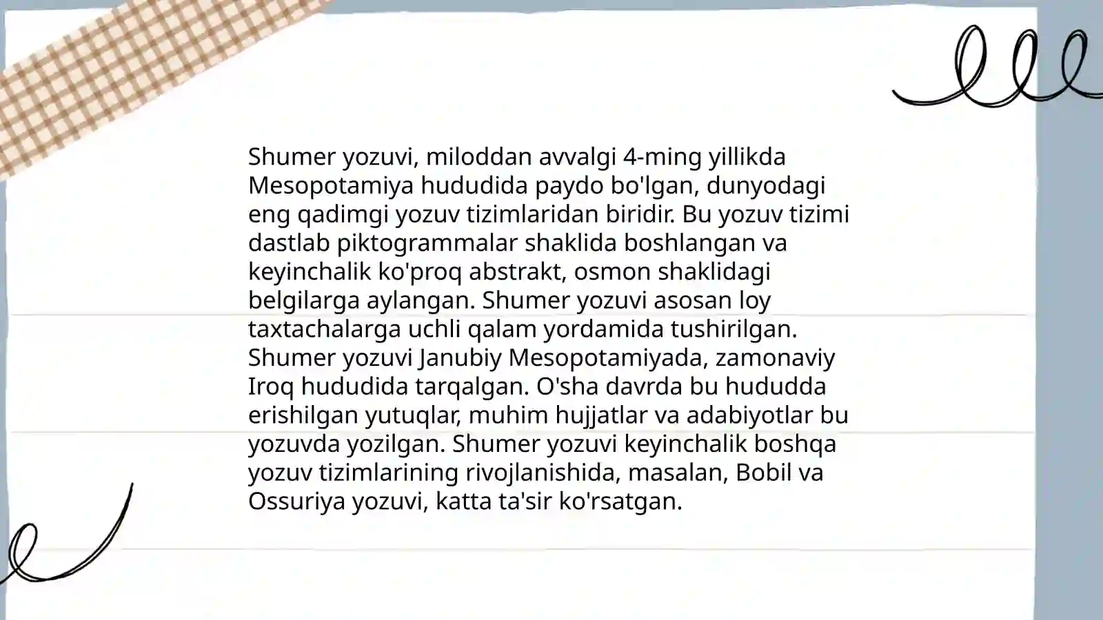 Qadimgi shummer yozuvi 4