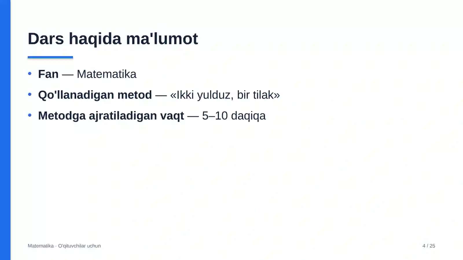 matematika darslarida ikki yulduz bir tilak metodidan foydalanish 8107 4