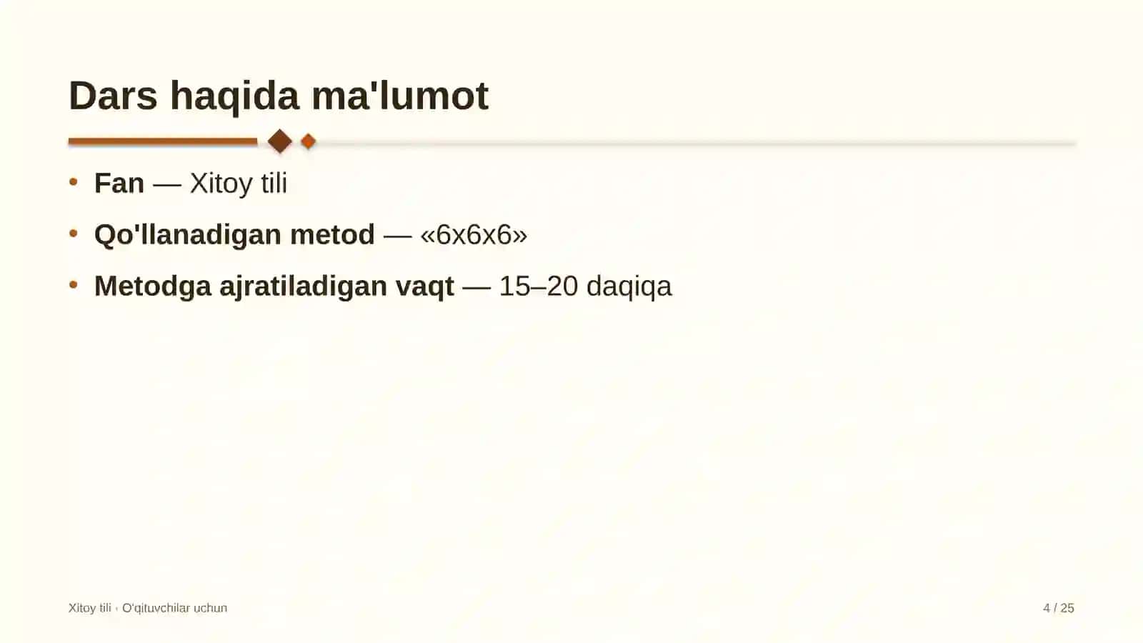 xitoy tili darslarida 6x6x6 metodidan foydalanish 1430 4