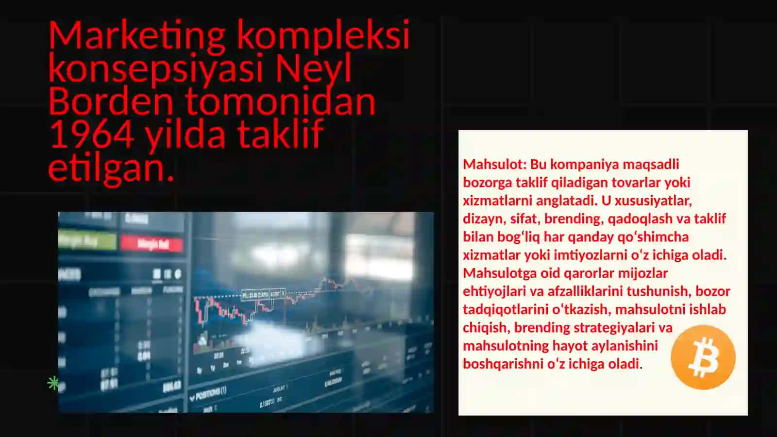 Marketing majmui. Marketing turlari 4