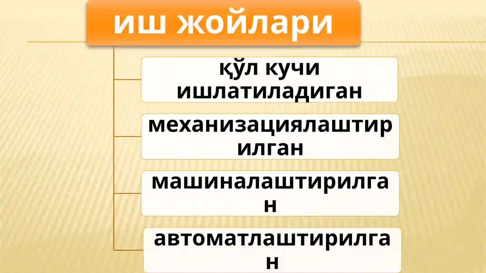 Иш жойларини ташкил этиш, ихтисослаштириш ва режалаштириш 4
