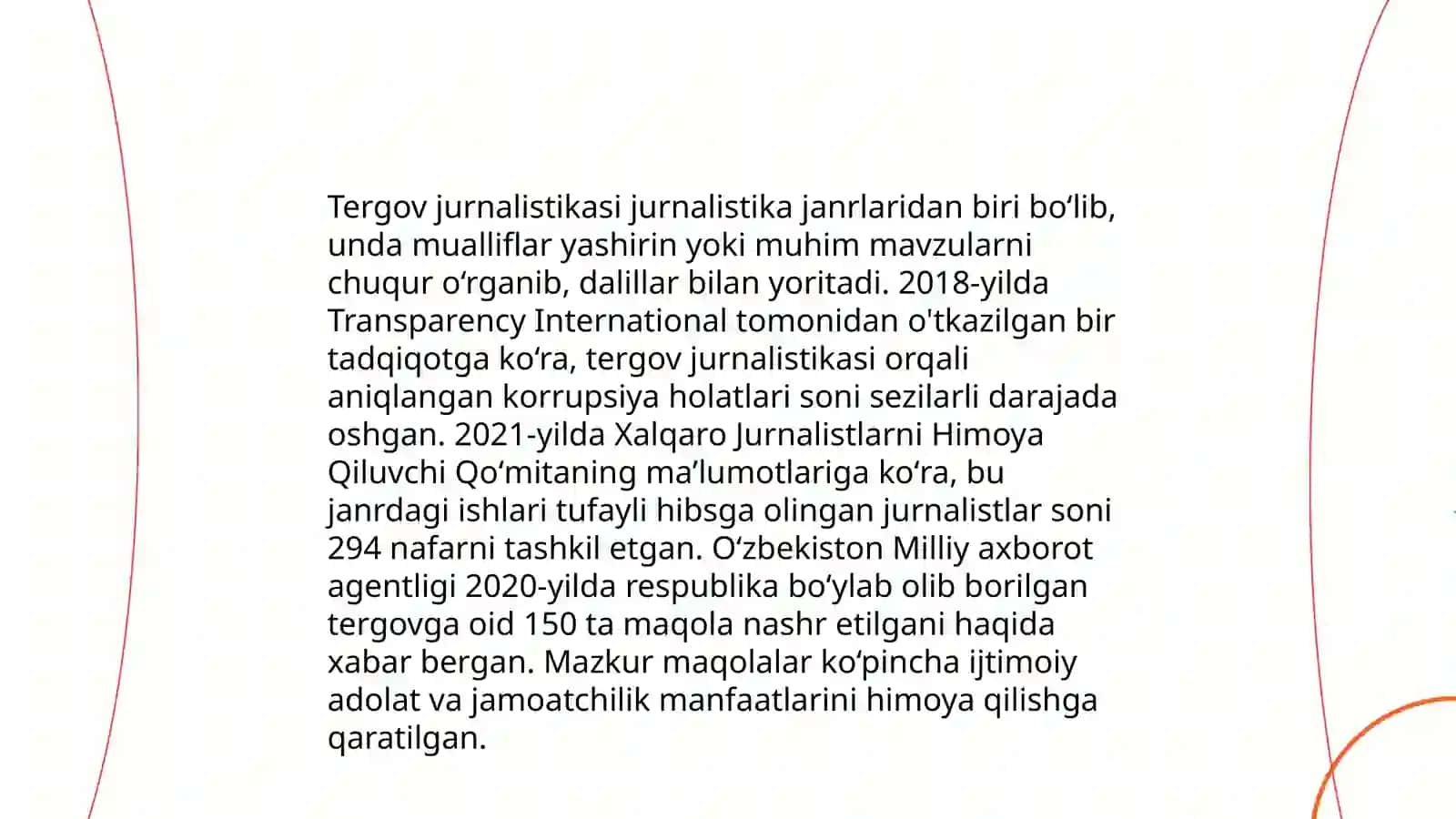 Ommaviy axborot vositalarida tahliliy janrlarga oid misollar tahlili 4