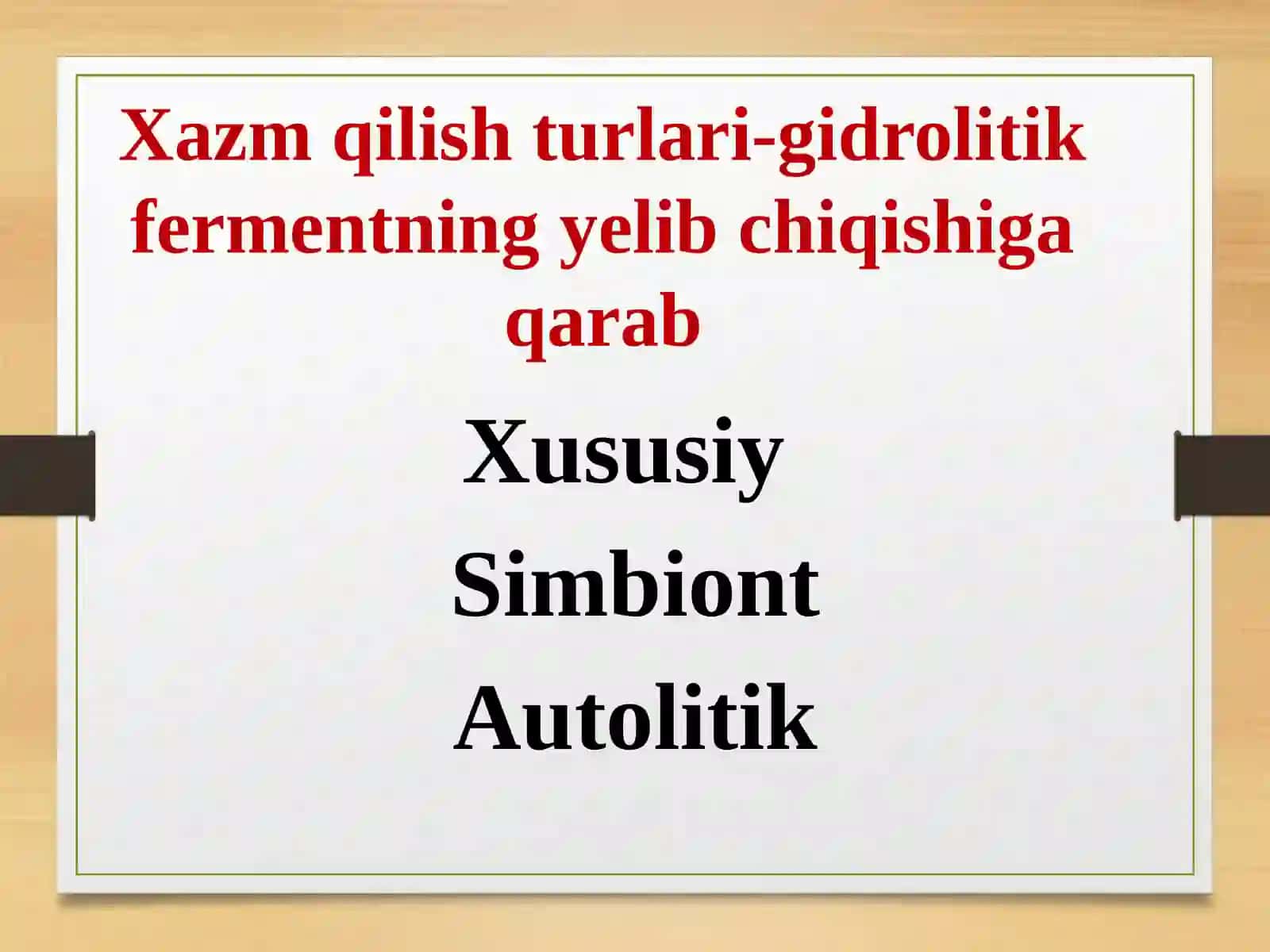 Hazm tizimi faoliyati. Oģiz bòshliģi va medada ovqat hazm bòlishi. 4